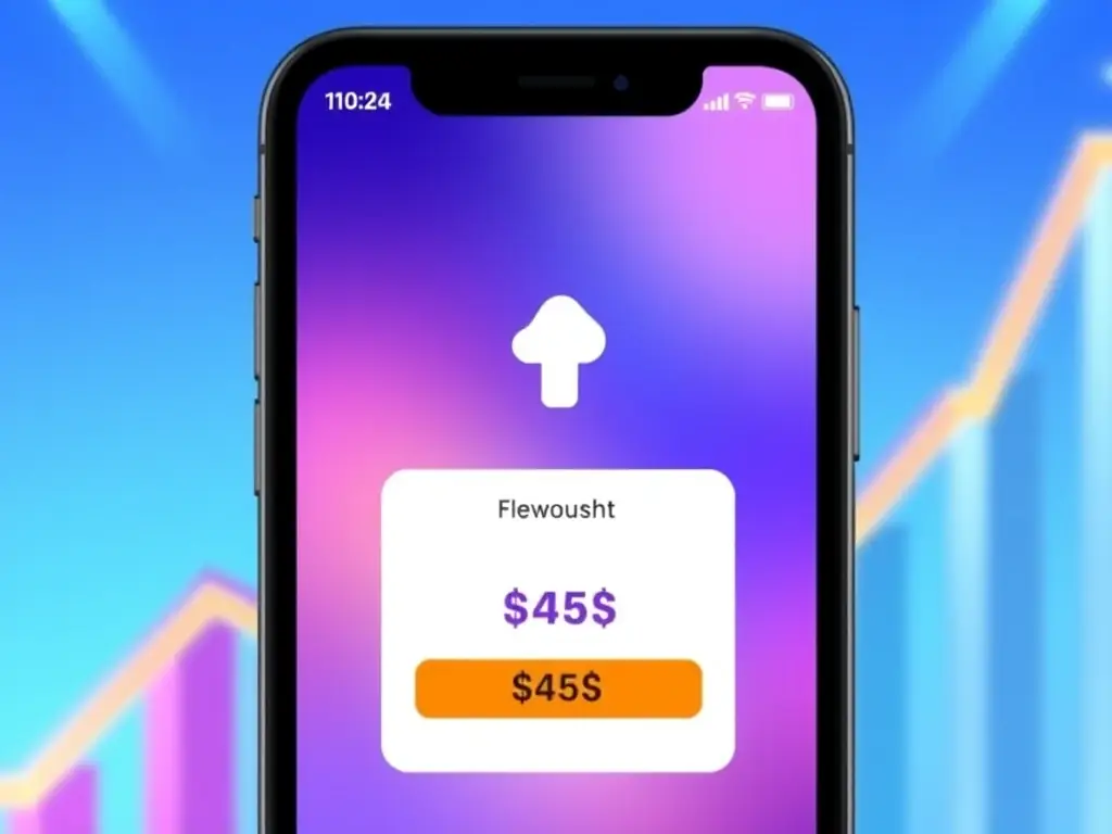 A visually appealing image of Wyndham resort points being virtually converted into cash, displayed on a modern smartphone screen. The setting should be bright and professional, emphasizing the financial benefits.